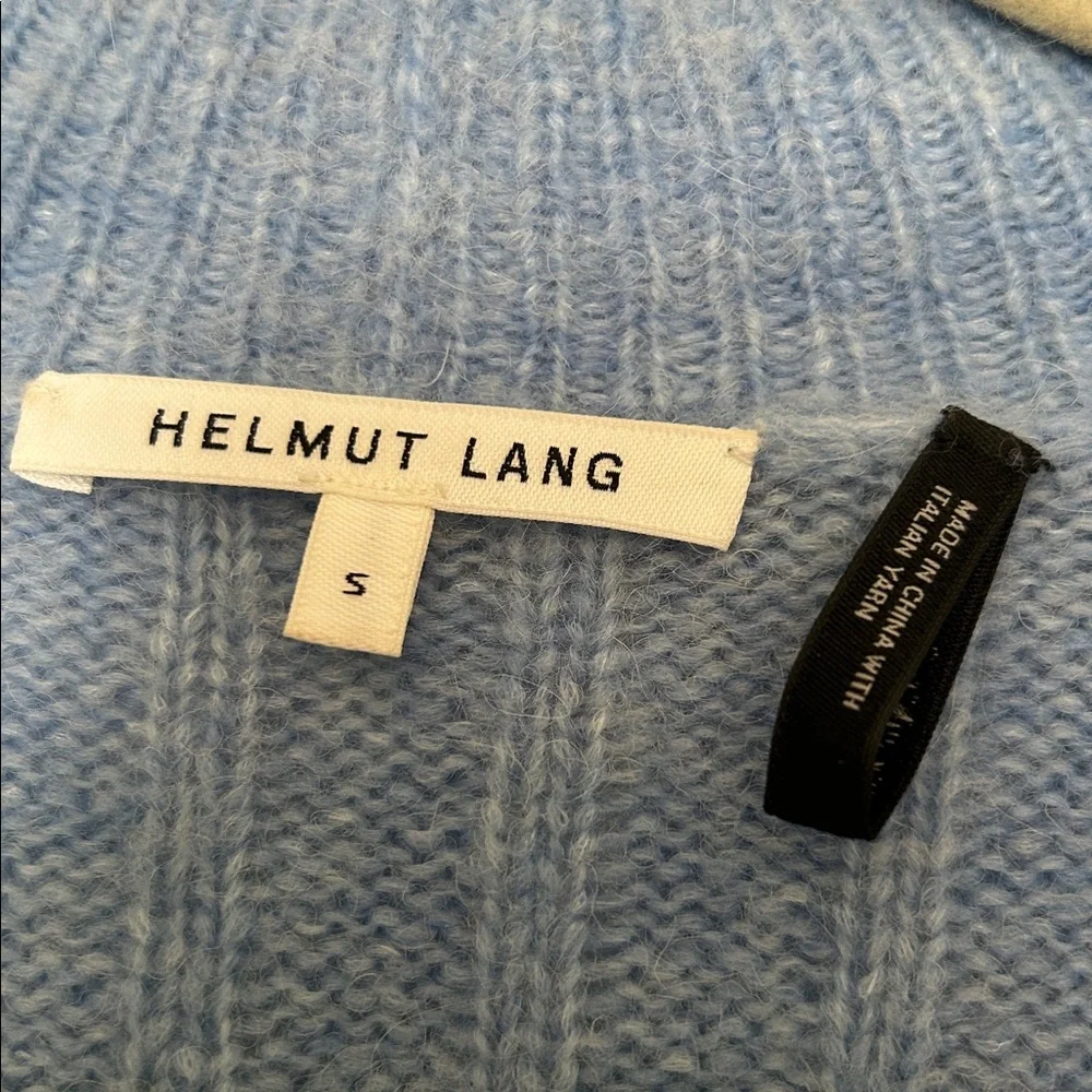 Helmut Lang Distressed Wool & Alpaca Blend Cardigan